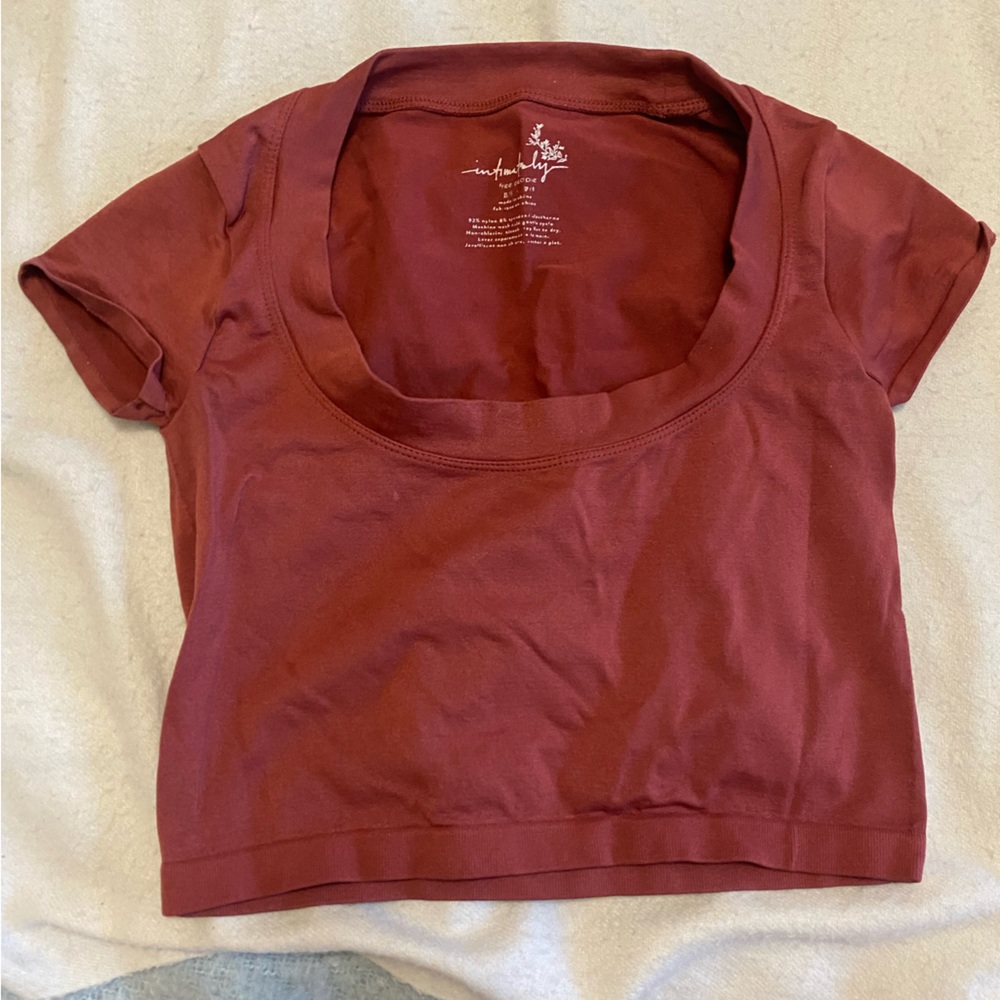 Red Intimately Free People Crop Top